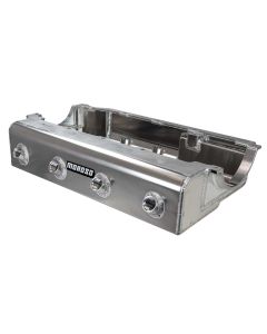 OIL PAN, BBC MARK IV, MARINE, DRY SUMP, 4 PICK UP, ALUM., 5 INCH, W PUMP NOTCH