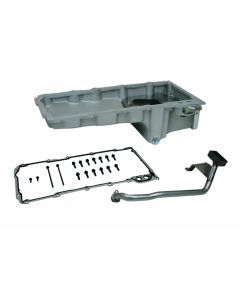 OIL PAN, GM LS, CAST REAR SUMP,SWAP KIT