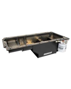 OIL PAN, GM LS, REAR SUMP, F-BODY, 93-02, SPIN-ON OIL FILTER ADAPTER