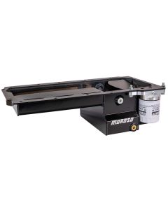 OIL PAN, DART LS NEXT GEN 3 SKIRTED BLOCK, EARLY F BODY,  ROAD RACE BAFFLING,  DRAIN BACK FITTINGS, BLACK PC