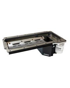 OIL PAN, GM LS, S10 & BLAZER SWAP, REAR SUMP, 7 INCH DEEP, SPIN ON OIL FILTER, STEEL
