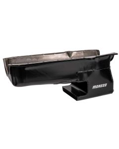 OIL PAN, SBC 86-UP WITH 1 PIECE SEAL PASSENGER SIDE DIP STICK, CHEVY II