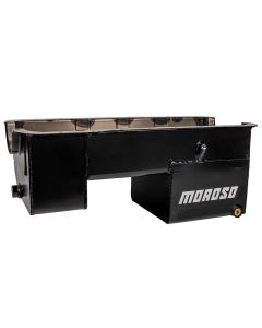 OIL PAN, FORD 351W, BILLET END SEALS, 9 IN. DEEP, REAR SUMP