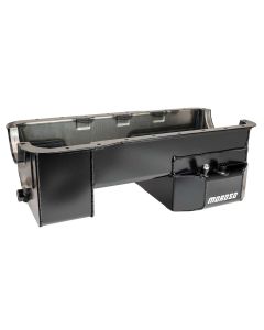 OIL PAN, FORD 351W, ROAD RACE BAFFLED, BILLET END SEALS, REAR T-SUMP