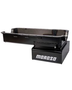 OIL PAN, FORD 289-302, ROAD RACE BAFFLED, BILLET END SEALS, FRONT SUMP, 8 INCH DEEP