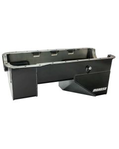 OIL PAN, FORD 351W, '66-'77 BRONCO, BILLET END SEALS, 9 IN. DEEP, REAR SUMP