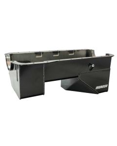 OIL PAN, FORD 289 302, 66-77 BRONCO, BILLET END SEALS, 9 IN. DEEP, REAR SUMP