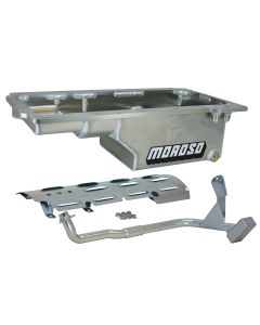 OIL PAN, GM LS, 93-02 F-BODY, DRAG RACE, 6 IN. DEEP, WINDAGE TRAY