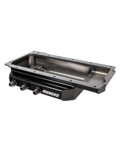 OIL PAN, GM LS, 3 RIGHT SIDE PICK UPS, 4 IN. DEEP, DRY SUMP