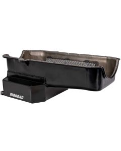 OIL PAN, SBC 80-85  WITH PASSENGER'S SIDE DIP STICK, DART SHP, ROAD RACE BAFFLED, 7.5 IN. DEEP