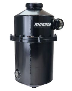 DRY SUMP TANK, 2 PC 60 40 SPLIT, 16.5 IN TALL, 8 IN DIA, PROMOD, BLACK POWDER COAT