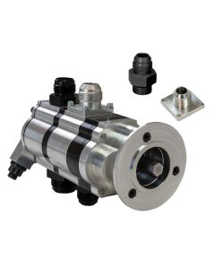 DRY SUMP PUMP, 2 STAGE, REV ROTATION, 1.800 PS V BAND NOONAN HEX DRIVE