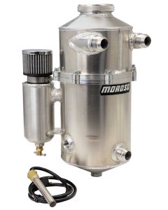DRY SUMP TANK, 2 PC, 16.5 INCH TALL, 7 INCH DIA, WITH BREATHER TANK, DUAL INLET