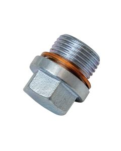 FITTING, PLUG, STEEL, M18 X 1.5, OXYGEN SENSOR