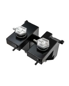 TANK, DUAL, COOLANT, INTERCOOLER, POLARIS RZR, FOX LIVE SHOCK MODEL, BLACK POWDER COAT