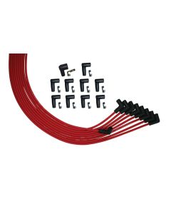 WIRE SET MOROSO ULTRA V8 UNIV 90 DEG PLUG HEI DISTRIBUTOR UNSLEEVED RED WIRE