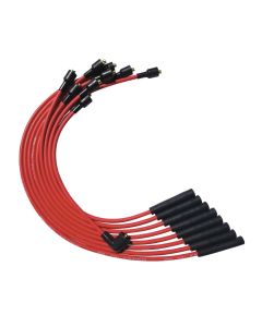 WIRE SET MOROSO ULTRA SB CHRYSLER, MOPAR 273,318,340,360 STR PLUG BOOTS N-HEI, UNSLEEVED RED WIRE