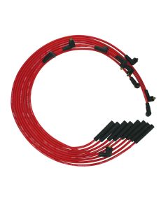 WIRE SET MOROSO ULTRA BB CHRYSLER, MOPAR 361,383,400,440 STR PLUG NON-HEI, UNSLEEVED RED WIRE
