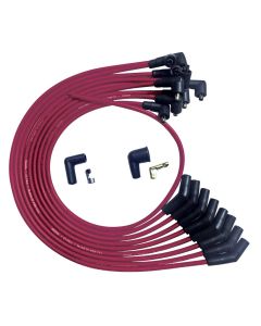 WIRE SET MOROSO ULTRA SB FORD 351W 135 DEG PLUG BOOTS NON-HEI, UNSLEEVED RED WIRE