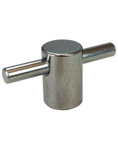 AIR CLEANER, WING NUT, 1/4-20 IN. THREAD,CHROME PLATED