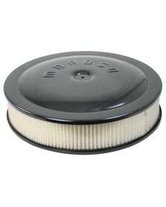 AIR CLEANER KIT, 14 IN. X 3 IN., ALUMINUM, RAISED BTM, BLACK