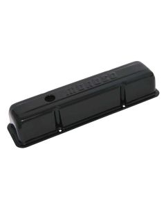VALVE COVERS, SBC, BLACK POWDER COAT