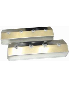 VALVE COVERS, SBC, CENTERBOLT, FABRICATED ALUMINUM