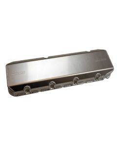VALVE COVERS, BBC, 12 DEGREE PROFILER, BILLET RAIL ALUMINUM