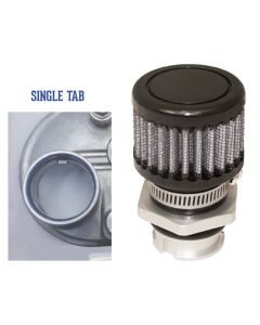 VALVE COVER, BREATHER KIT OEM GM LS SINGLE TAB COVER VALVE COVER, BLACK FINISH