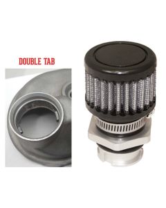 VALVE COVER, BREATHER KIT OEM GM LS DOUBLE TAB COVER VALVE COVER, BLACK FINISH