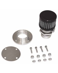 VALVE COVER, BREATHER KIT, NON-WELD, BLACK FINISH