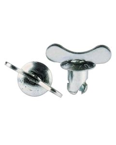 QUICK FASTENER, WINGED, 7/16 IN X .400, STEEL, SILVER