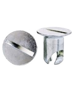 QUICK FASTENER, FLUSH, 7/16 IN X .550, STEEL, SILVER