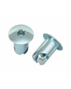 QUICK FASTENER, OVAL, HEX DRIVE, 7/16 IN X .500, STEEL, SILVER