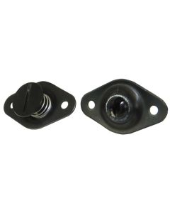 QUICK FASTENER, SELF EJECTING, 5/16 IN X .400 IN, ALUMINUM, BLACK