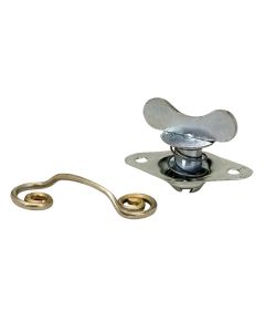 QUICK FASTENER, SELF EJECTING, WINGED, 5/16 IN X .400, STEEL, SILVER