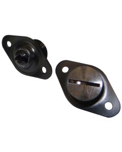 QUICK FASTENER, SELF EJECTING, 5/16 IN X .500, ALUMINUM, BLACK