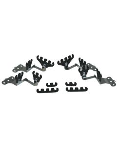 IGNITION WIRE LOOM KIT, SBC CENTERBOLT, BLACK