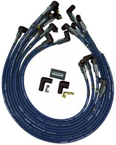 IGNITION WIRE SET, ULTRA 40, UNSLEEVED, SBC, NON-HEI, BLUE