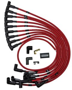 IGNITION WIRE SET, ULTRA 40, UNSLEEVED, SBC, HEI, RED