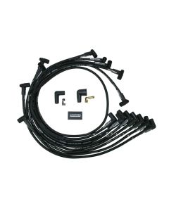 IGNITION WIRE SET, ULTRA 40, UNSLEEVED, SBC, SPRINT CAR FRONT MAGNETO, RAISED CAM,  BLACK