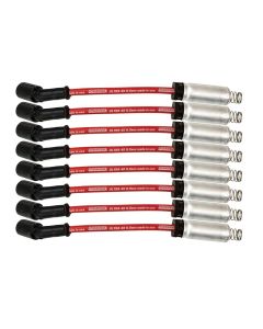 WIRE SET 8.5MM RED ULTRA 40, LS 9.75 IN. LONG W ALUM. HEATSHIELD