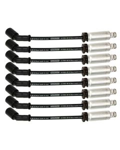 WIRE SET 8.5MM BLACK ULTRA 40 LS 9.75in. LONG W ALUM. HEATSHIELD