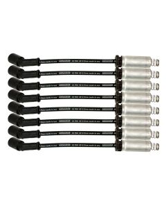 WIRE SET 8.5MM BLACK ULTRA 40 11in. LONG W ALUM. HEATSHIELD