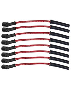 IGNITION SPARK PLUG WIRE SET, ULTRA 40, 8.5MM, MULTI ANGLE BOOT, RED, GM LS/LQ, 99-13 TRUCK & SUV, 4.8L/5.3L/6.0L/6.2L/8.1L