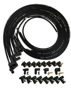 IGNITION WIRE SET, ULTRA 40, UNIV, 90 DEG BOOTS, BK