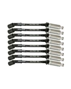 IGNITION WIRE SET, ULTRA 40, SLEEVED, GM LS, 9.75 IN, BLACK
