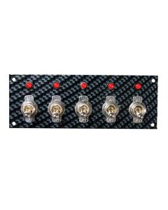 SWITCH PANEL,TOGGLE, GREY/BLACK