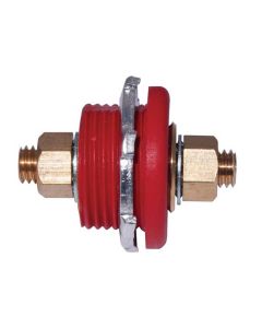 CONNECTOR, THRU PANEL, RED