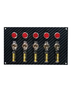 SWITCH PANEL, TOGGLE, GREY/BLACK